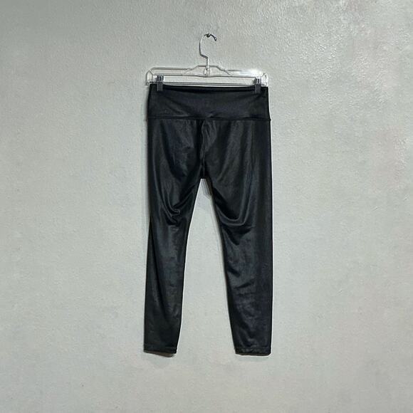 Athleta Black Shimmer High Waist Leggings Sz SP - Picture 8 of 11